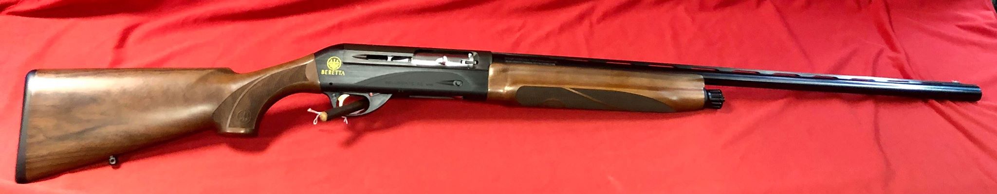 Fusil semi-automatique Beretta Bellmonte II en calibre 12/76 , détente dorée , choks interchangeables , fibre optique rouge.
Longueur de canon 76cm
Longueur de crosse 36 cm